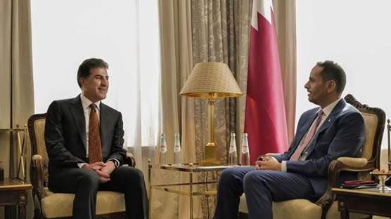 Foto: Kürdistan Bölgesi Başkanı Neçirvan Barzani ile Katar Başbakanı Muhammed bin Abdulrahman bin Cassim El Sani / 60. Münih Güvenlik Konferansı (MSC) - Almanya Münih