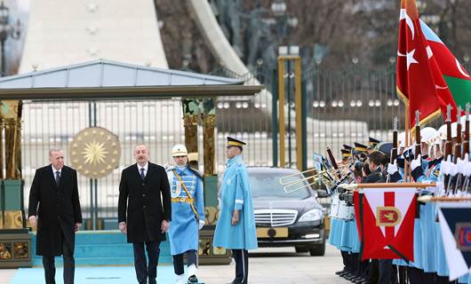 Erdoğan Aliyev'i resmi törenle karşıladı. /  AA
