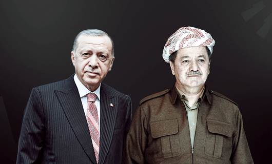 Erdogan û Serok Barzanî / Wêne: Rûdaw Grafîk