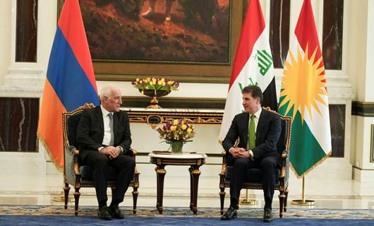 Armenian, Kurdish presidents discuss economic ties in Erbil