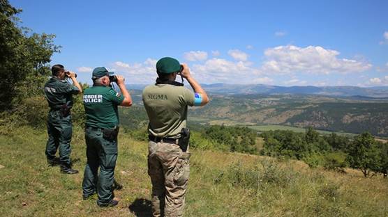 Bulgaristan sınırı FRONTEX personeli