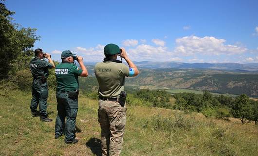 Bulgaristan sınırı FRONTEX personeli