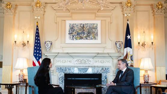 ABD Dışişleri Bakanı Blinken ve Nadia Murad