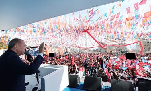 Erdogan îro di çarçoveya propagandeyên hilbijartinên 31ê Adarê çû Şirnexê / Wêne: AA