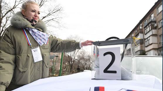 Seçimde Donetsk'teki Ruslar da oy kullanıyor