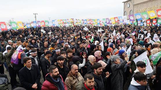 Muş'un Bulanık ilçesindeki Newroz kutlaması