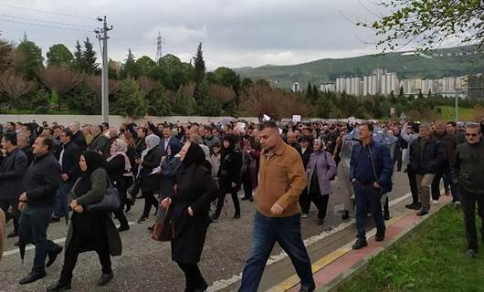 Striking teachers detained in Sulaimani protests