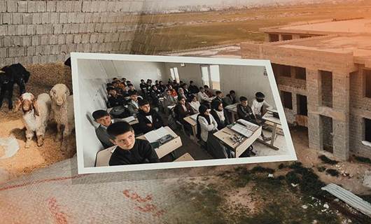 Around 1,000 Erbil students study in caravans with schools turned into animal sheds