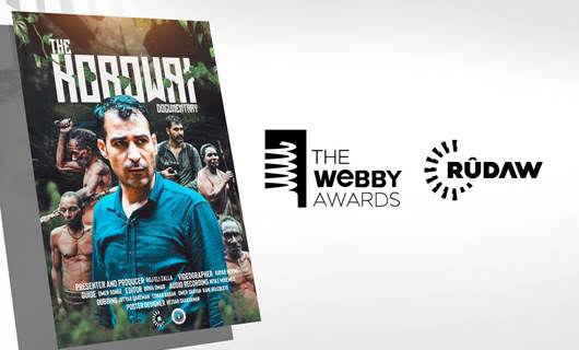 Rudaw team in New York to receive a Webby Award