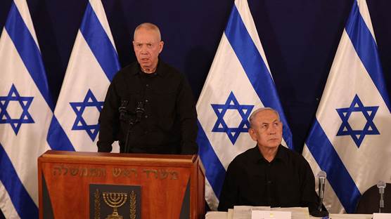 İsrail Savunma Bakanı Yoav Gallant (solda) ve Başbakanı Binyamin Netanyahu / AFP