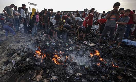 Refak kentinde sivillerin kaldığı kampa hava saldırısı düzenlendi, 45 kişi öldü . / AA