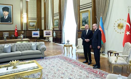 Erdoğan (sağda) ile Aliyev Ankara’da bir araya geldi. / AA