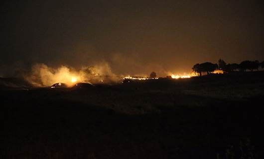 Stubble fire on Diyarbakir and Mardin provinces in Turkey. Photo: AA