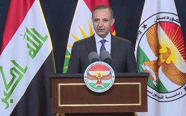 Dilshad Shahab, the spokesperson for the Kurdistan Region presidency, announcing a new date for the Kurdistan elections on June 26, 2024. Photo: Rudaw/screengrab