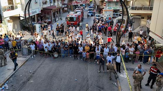 Patlamanın yaşandığı sokak / AA