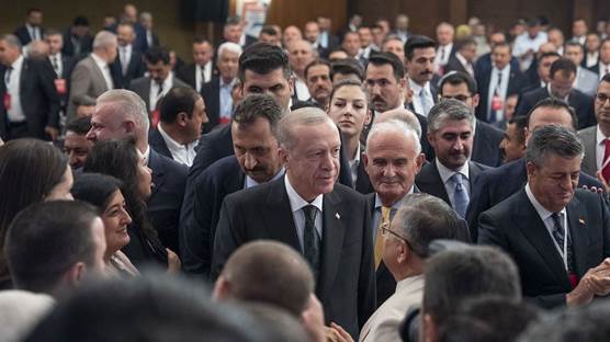 Türkiye Cumhurbaşkanı Erdoğan, partisinin Yerel Yönetimler İstişare ve Değerlendirme Toplantısı'na katıldı. / AA
