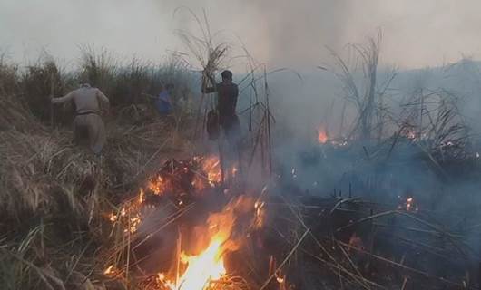 لە چەند ناوچەیەکی کرماشان ئاگر کەوتەوە و پاشماوەی تەقەمەنی تەقینەوە