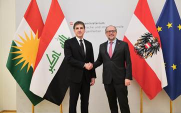 Kürdistan Bölgesi Başkanı Neçirvan Barzani  & Avusturya Dışişleri Bakanı Alexander Schallenberg