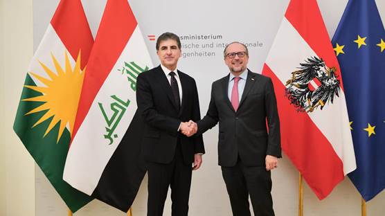 Kürdistan Bölgesi Başkanı Neçirvan Barzani  & Avusturya Dışişleri Bakanı Alexander Schallenberg