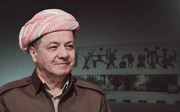 Leader of the Kurdistan Democratic Party (KDP) Masoud Barzani. Graphic: Rudaw