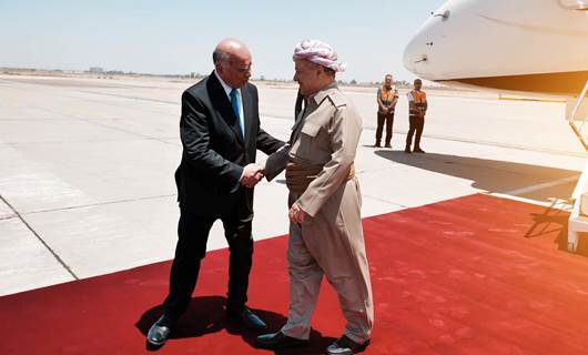 Başkan Mesud Barzani'yi havaalanında Irak Dışişleri Bakanı Fuat Hüseyin karşıladı / Rûdaw