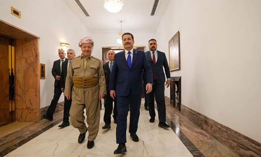 Barzani meets PM Sudani in Baghdad