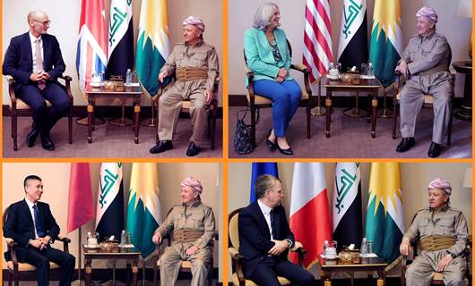 Barzani meets with heads of foreign missions in Baghdad