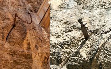 Rocamadour kasabasındaki “Excalibur” olarak bilinen antik kılıç