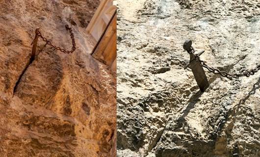 Rocamadour kasabasındaki “Excalibur” olarak bilinen antik kılıç