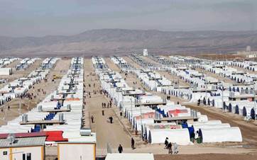 The Bardarash camp in the Kurdistan Region's Duhok province. Photo: Rudaw