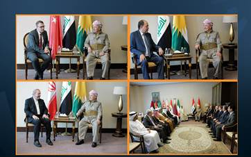 Barzani's meetings in Baghdad on July 4, 2024. Photos: Barzani's office 
