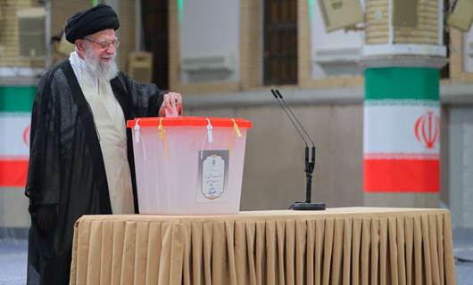 Iranian Supreme Leader Ayatollah Ali Khamenei casts his ballot in the run-off presidential elections on July 5, 2024. Photo: Khamenei's office