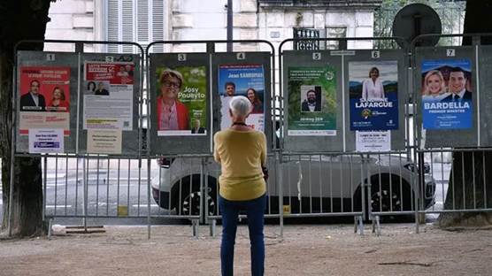 Fransa'da seçim Foto: Getty İmage via AFP