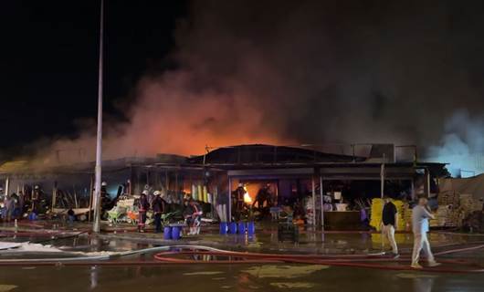 Li Meletiyê agir bi bazara hesinkeran ket/Wêne: AA