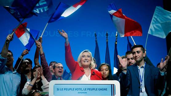 Le Pen'in seçim kampanyasından bir kare Foto: Arşiv 
