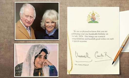 Royals write to Kurdish woman on her 100th birthday