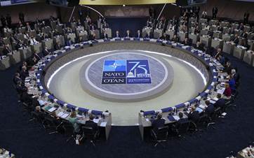 ABD'nin başkenti Washington'da NATO Atlantik Konseyi Devlet ve Hükümet Başkanları Oturumu düzenlendi. / AA