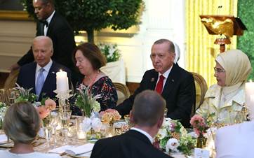 Erdoğan, Biden'ın verdiği resmi yemeğe katıldı. / AA