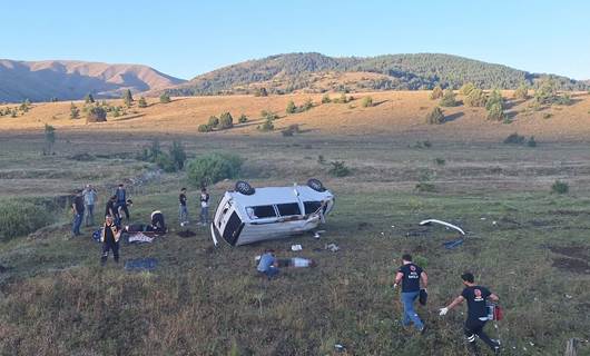 Li Erzinganê mînîbus wergeriya / Wêne: AA