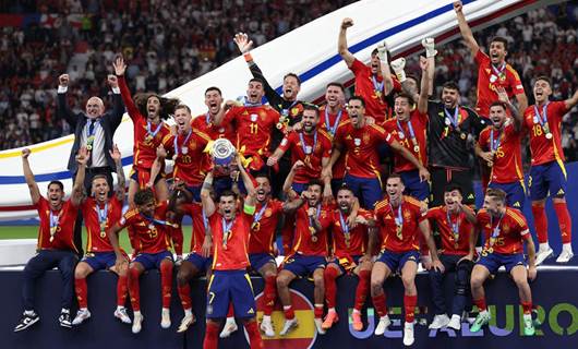 هەڵبژاردەی ئیسپانیا جامی یۆرۆی 2024 بەرزدەکاتەوە. وێنە: AFP