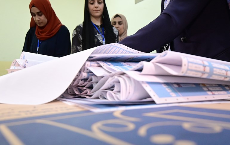 Ballots at a polling center in the Kurdistan Region on October 20, 2024. Photo: Bilind T. Abdullah/Rudaw