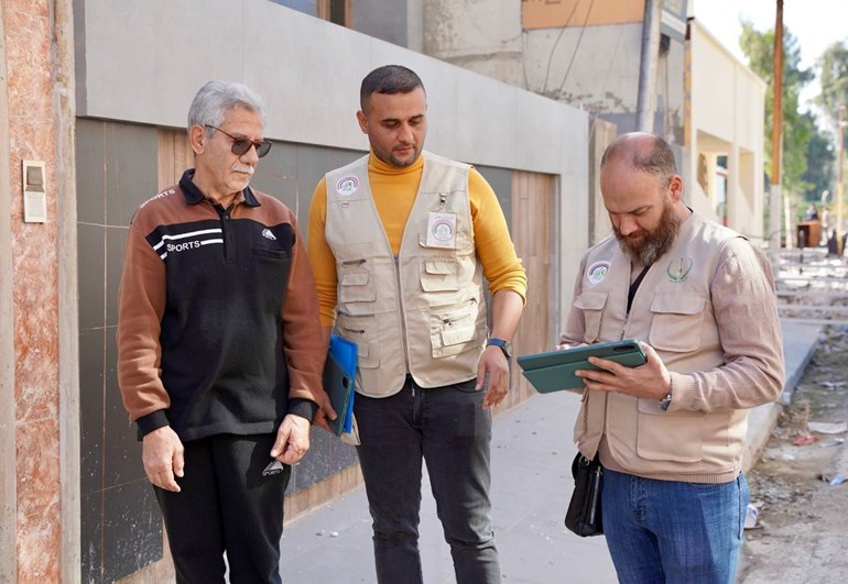 Census teams working in Nineveh province on November 20, 2024. Photo: handout